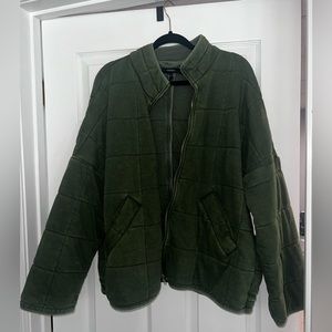 Forever 21 Olive Green Quilted Jacket